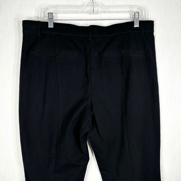 Isaac Mizrahi Plus Size‎ 16 Pants Black Trousers Flare High Rise Stretch 266 - Picture 6 of 9